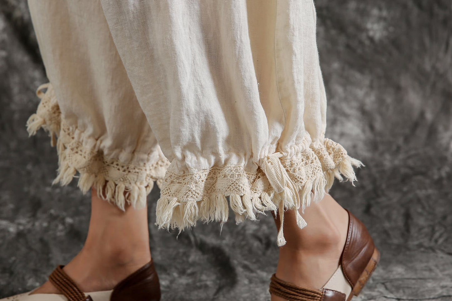 Women's Cotton And Linen Casual Pants Loose Versatile Summer Thin Lantern Trousers Saor Style