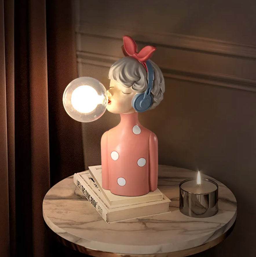 Novelty Bedroom Nightlight Bubble Girl