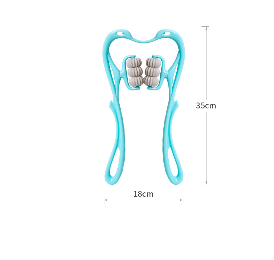 Multifunctional Manual Six-wheel Neck Massager Massage Relieve Roller Massage Tool GND Products