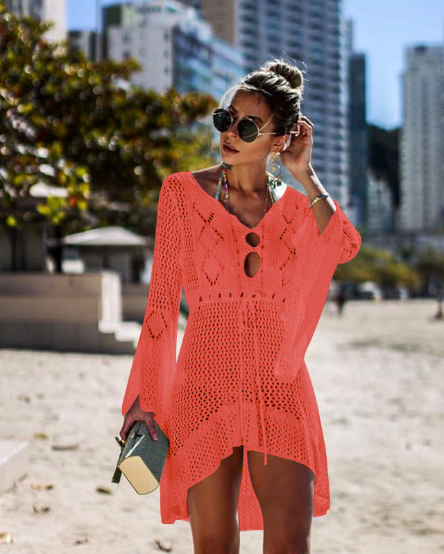 Bikini Women Swimsuit Cover-up Beach Bathing Beach Dress Saor Style