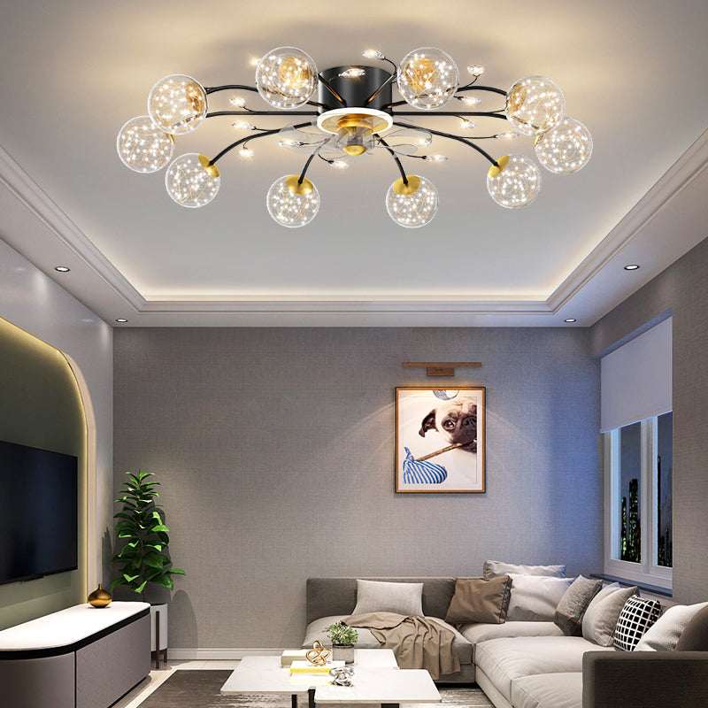 New Nordic Star Fan Lamp Is Light Luxurious And Modern GND Products