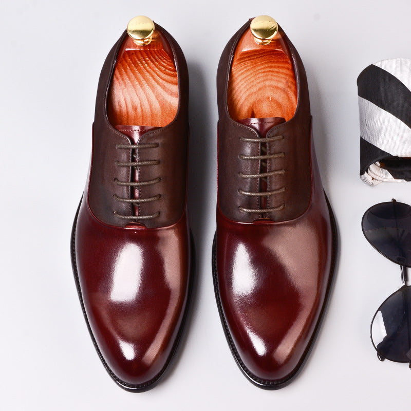 Vintage British Business Mens Formal Leather Shoes Saor Style