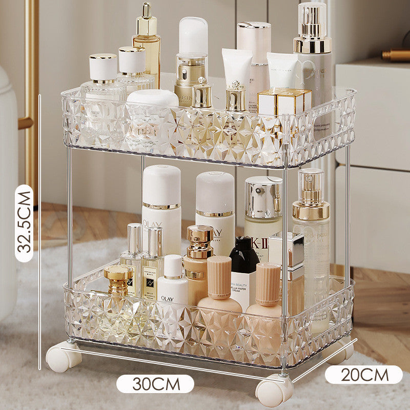 Light Luxury Bathroom Floor Trolley Mobile Toilet Gap Toilet Bathroom Cosmetics Storage Rack GND Products
