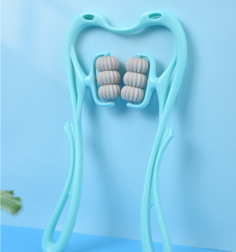 Multifunctional Manual Six-wheel Neck Massager Massage Relieve Roller Massage Tool GND Products
