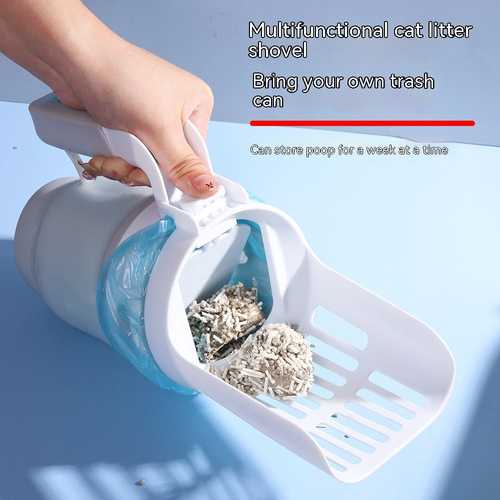 Upgrade Widen Cat Litter Shovel Scoop With Refill Bags Large Cat Litter Box Self Cleaning Cat Waste Bin System Pet Supplies Pet Products Saor Style