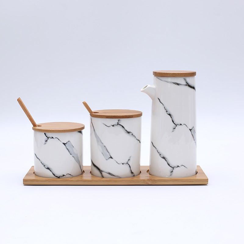 Marbled Ceramic Seasoning Spice Jar