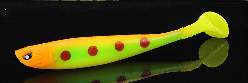 Grooved Back Rainbow Fish PVC Material Fake Fishing Bait GND Products