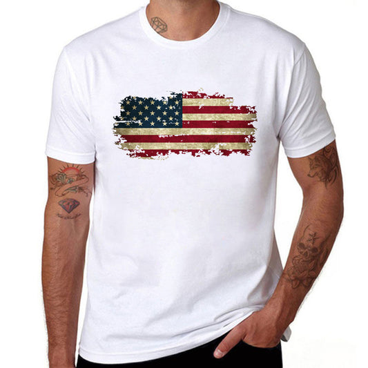 National Flag Mens T Shirts Short Sleeve Saor Style