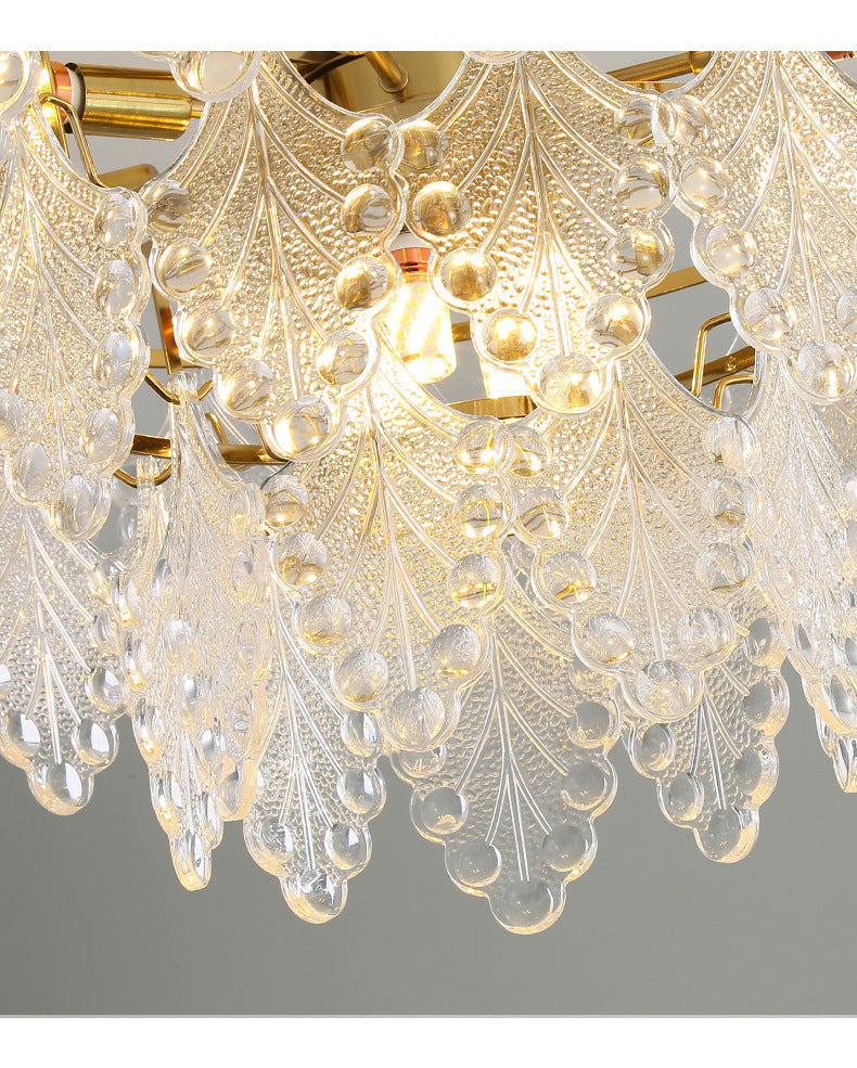 Simple Living Room Glass Chandelier GND Products