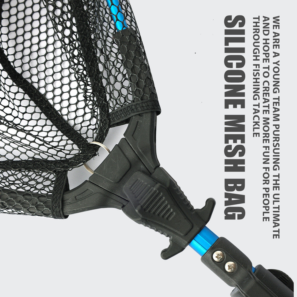 Aluminum Alloy Retractable Triangle Folding Hand Net Lure Fishing Net GND Products