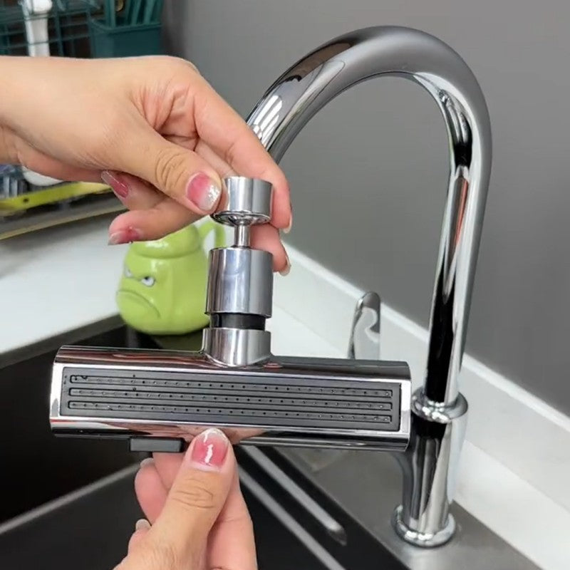 Kitchen Faucet Waterfall Outlet Splash Proof Universal Rotating Bubbler Multifunctional Water Nozzle Extension Kitchen Gadgets GND Products
