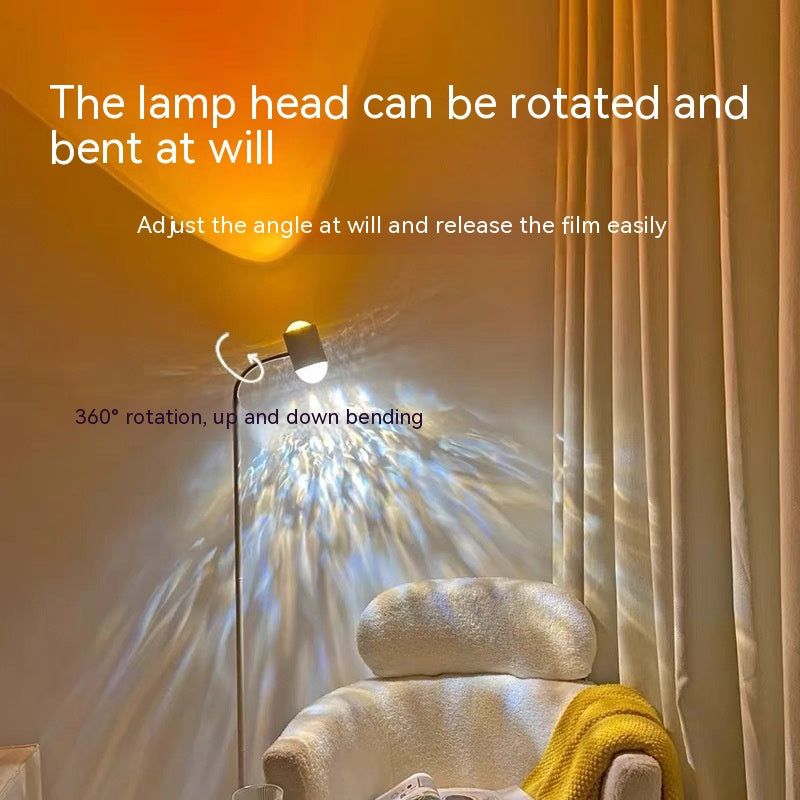 Lighting Internet Celebrity Living Room Sunset Metal Spotlight Water Ripple GND Products