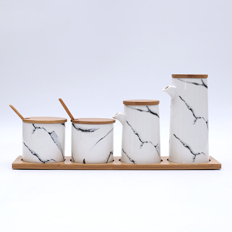Marbled Ceramic Seasoning Spice Jar