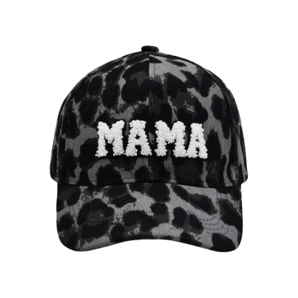 Letter MAMA Embroidered Corduroy Baseball Cap Cap Female Parent-child Style
