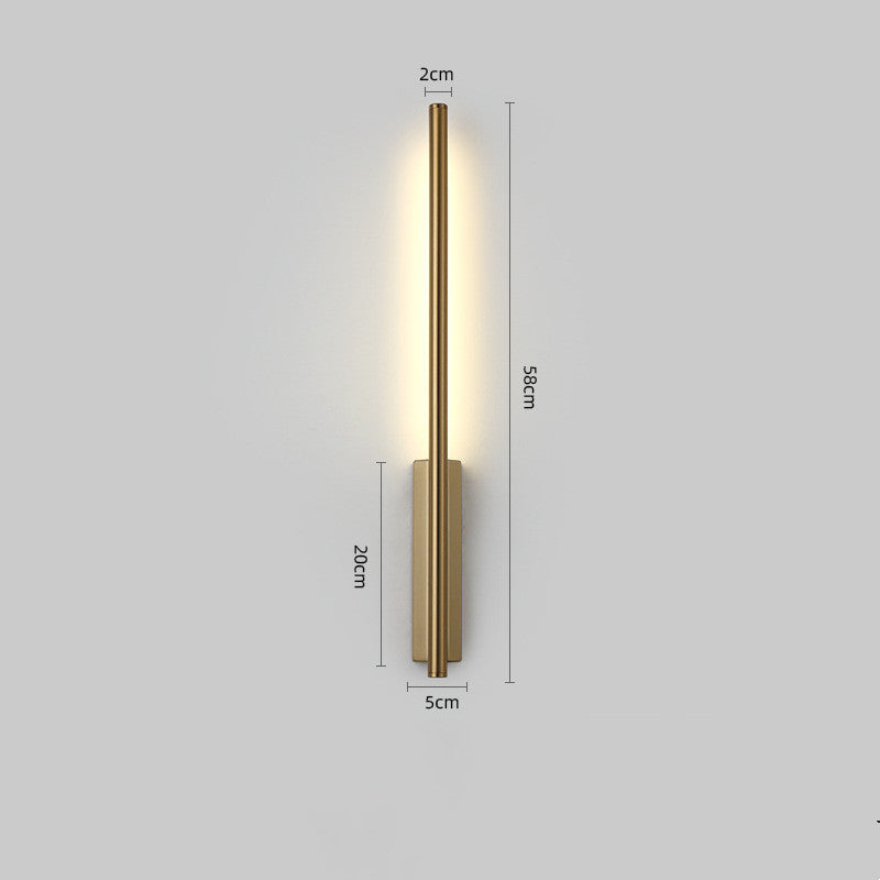 Minimalist Golden Line Wall Lamp