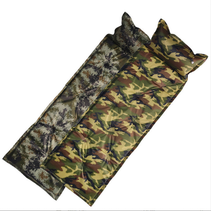 Camo Automatic Inflatable Cushion With Pillow Outdoor Camping Camping Damp GND Products