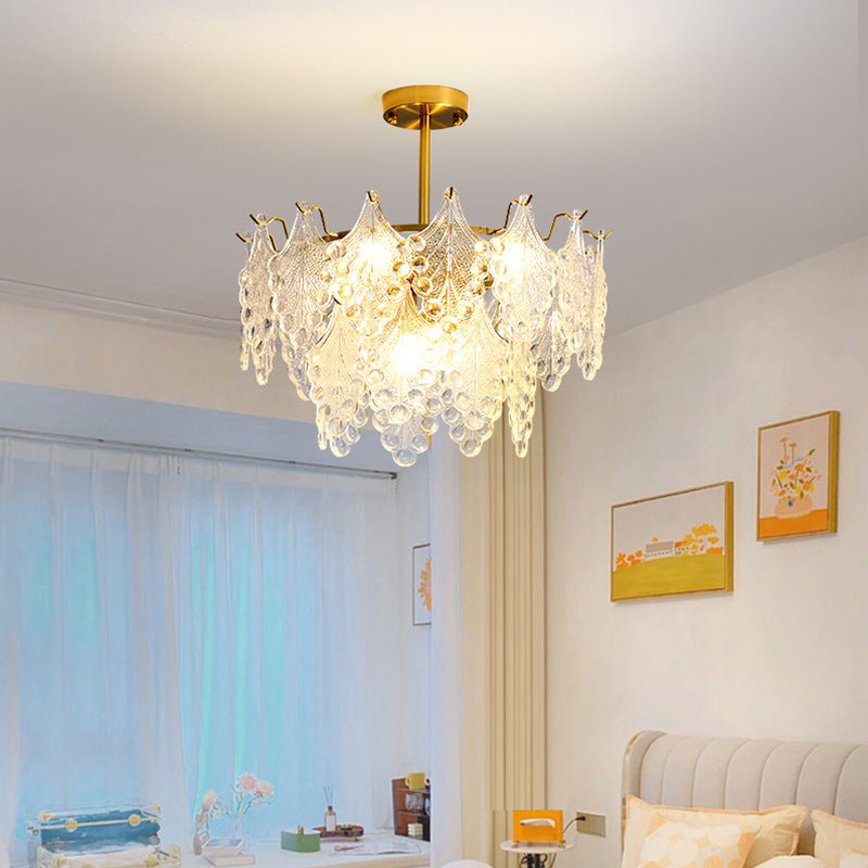 Simple Living Room Glass Chandelier GND Products