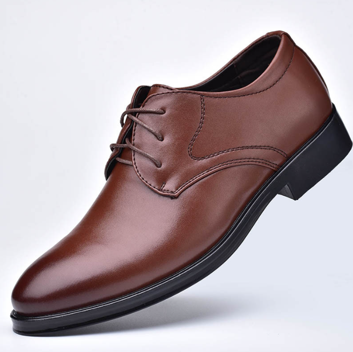 Black Shoes With Pointed Toe For Men Saor Style