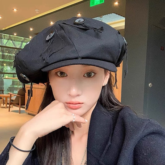 Women's Hip Hop Button Niche Beret