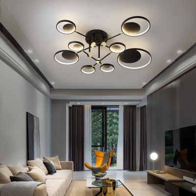 Nordic Living Room Simple Modern Atmosphere Net Red Led Molecular Ceiling Light GND Products