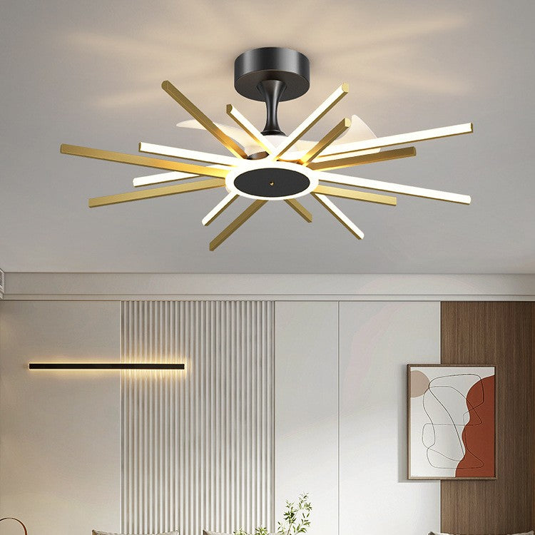 Nordic Light Luxury Living Room Fan Lamp Simple New Style GND Products