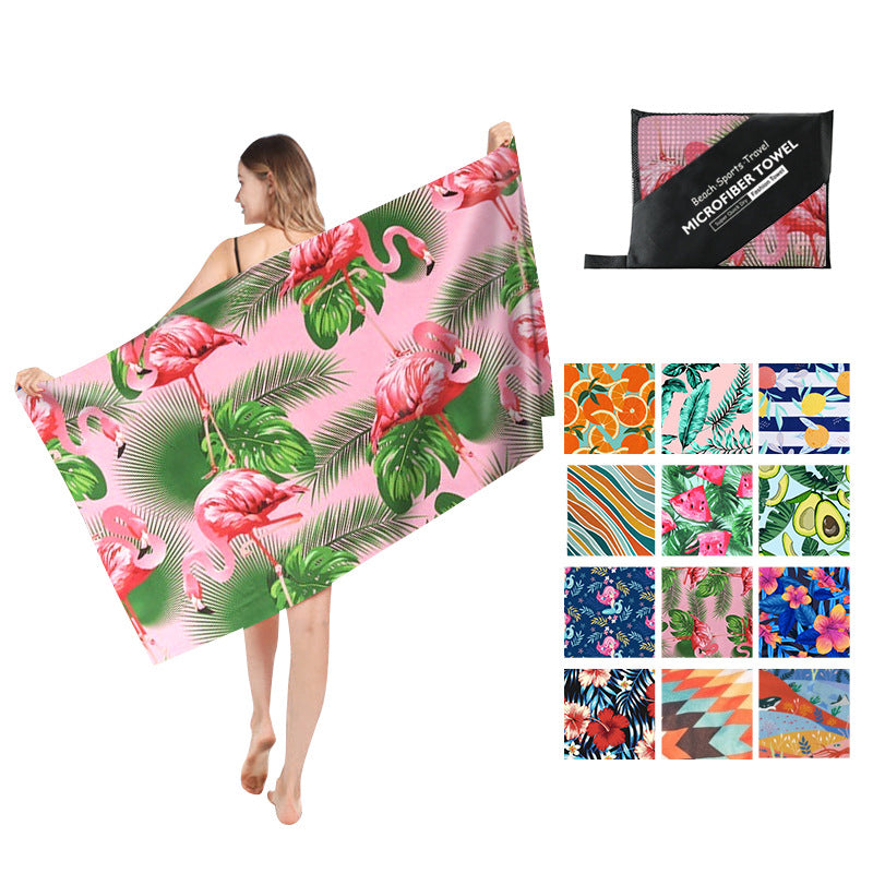 Double Sided Fleece Printed Beach Towel Microfiber Beach Towel Saor Style