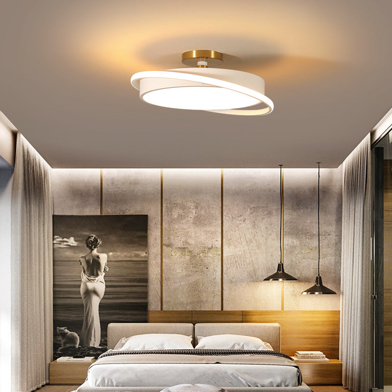 Bedroom Light Nordic Simple Modern Light Luxury Creative Round Led Ceiling Light Restaurant Designer Master Bedroom Room Light GND Products