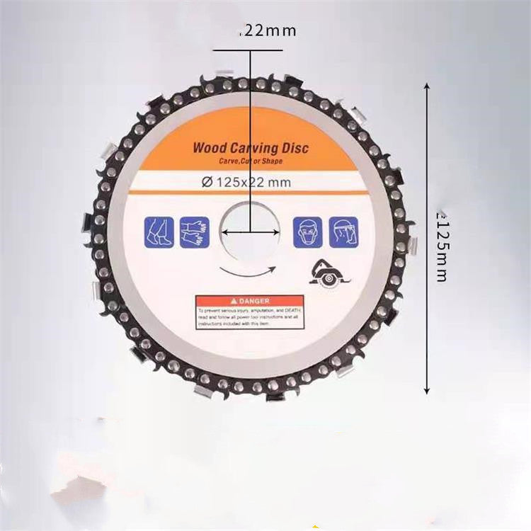 Angle Grinder Chain Plate 4-inch 22 Cutting Woodworking Slotted Saw Blade 45-inch Cutting 5-inch Polishing Pad GND Products