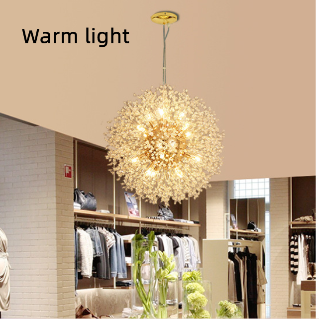 Dandelion Crystal Chandelier Restaurant Bedroom Clothing Shop Lighting GND Products
