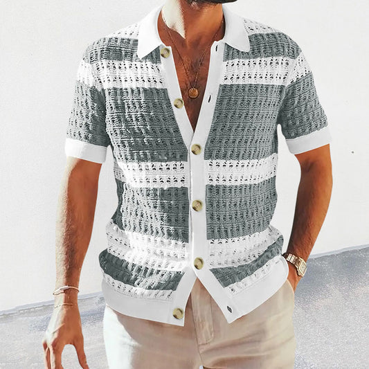 Summer Collar Shirts Men Casual Formal Saor Style