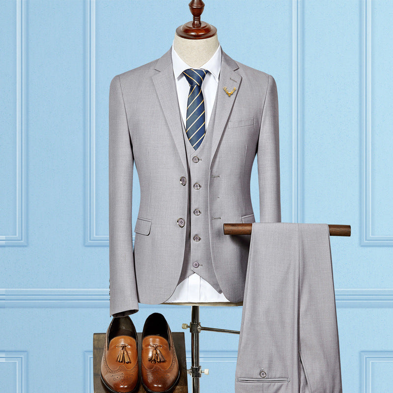 Slim Fit Wedding Suits For Men Custom Made Mens 3 Piece Suit Saor Style