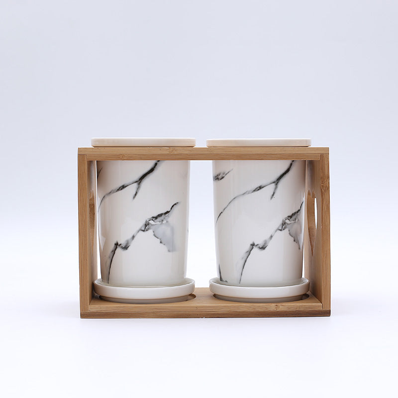 Marbled Ceramic Seasoning Spice Jar