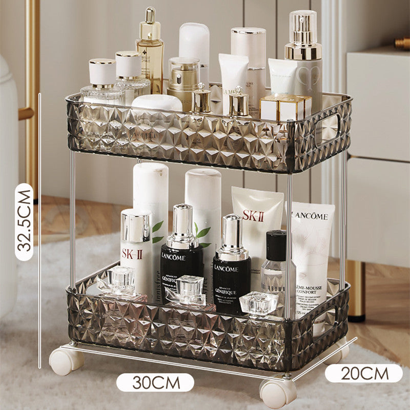 Light Luxury Bathroom Floor Trolley Mobile Toilet Gap Toilet Bathroom Cosmetics Storage Rack GND Products