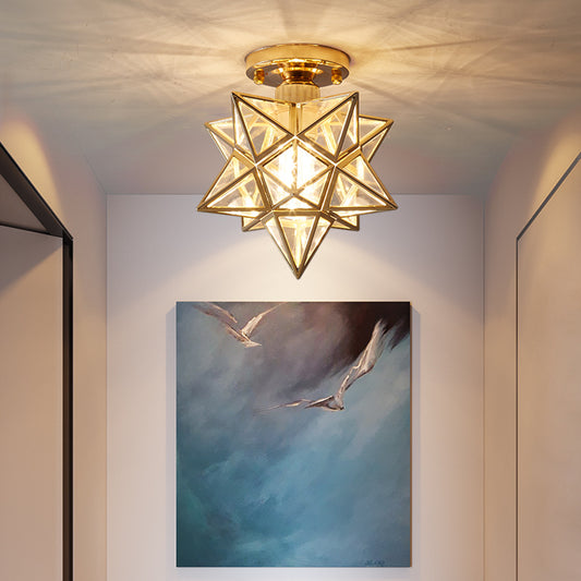 Nordic Creative Five Star Ceiling Lamp Saor Style