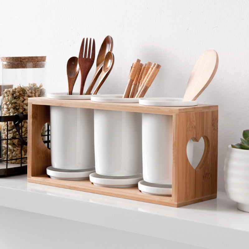 Household Ceramic Cutlery Holder