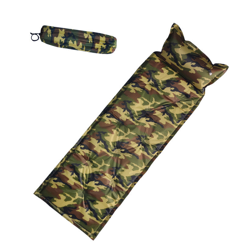 Camo Automatic Inflatable Cushion With Pillow Outdoor Camping Camping Damp GND Products
