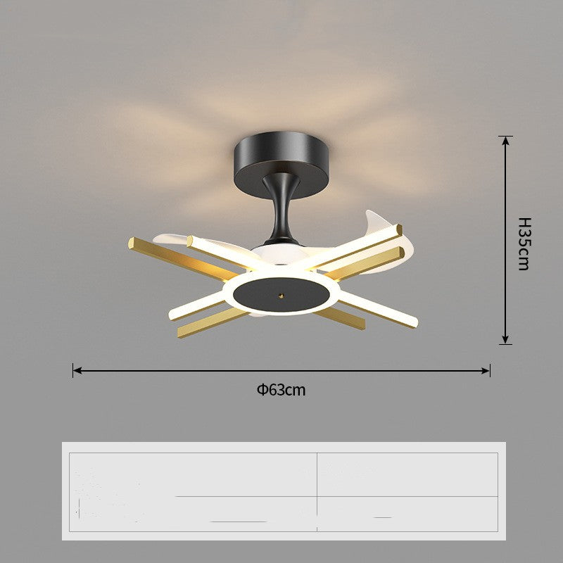 Nordic Light Luxury Living Room Fan Lamp Simple New Style GND Products