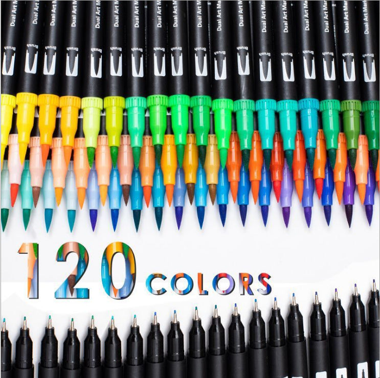 Soft Head Color Watercolor Pen Art Student Painting Coloring Gift Set GND Products