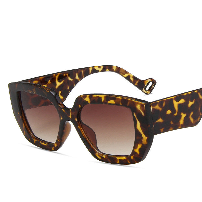 Side Sunglasses Personality Polygon Contrast Sunglasses Retro Sunglasses Saor Style