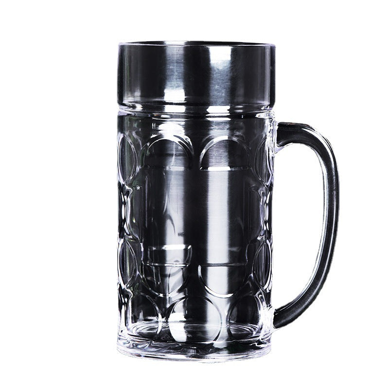 Plastic Beer Pineapple Mug With Handle Saor Style