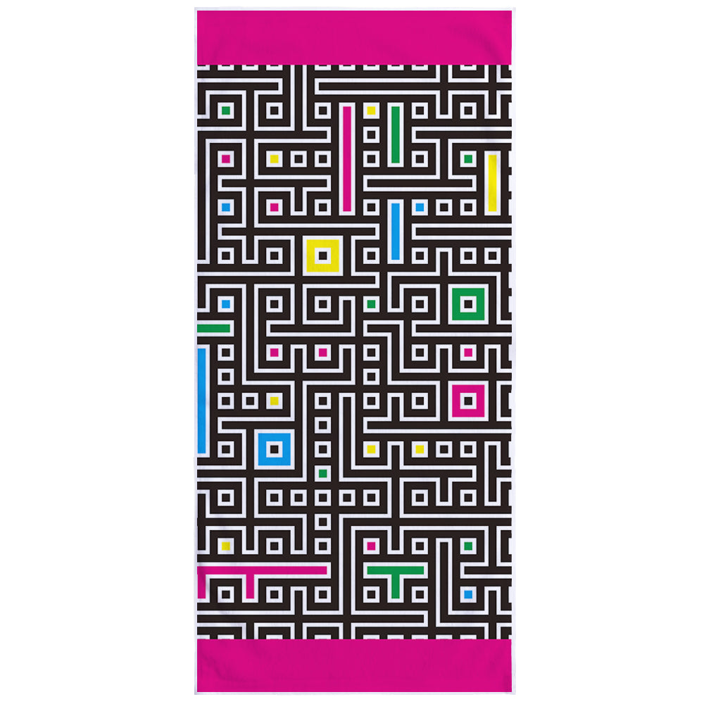Microfiber Square Print Beach Towel Saor Style