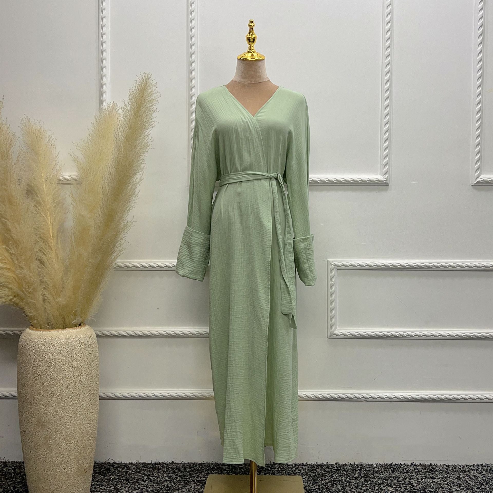 Pure Cotton Casual Plus Size Top Two-piece Pants Suit Saor Style