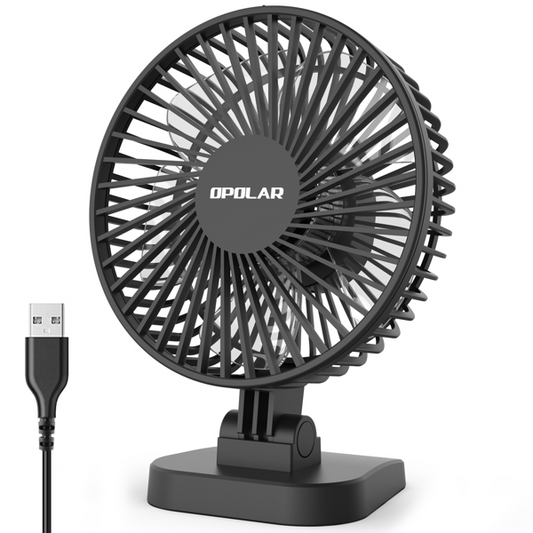 3 Speeds Mini Portable USB Desk Fan Lilac Milo