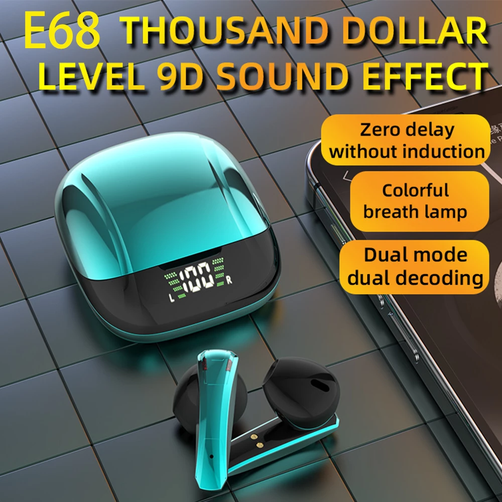 Wireless TWS Gaming Bluetooth 5.0 Earphones With Microphone Lilac Milo
