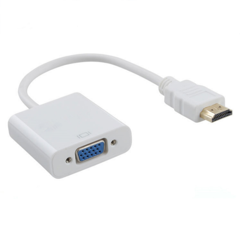 A 1080P HDMI-compatible to VGA Adapter For Xbox PS4 PC Lilac Milo