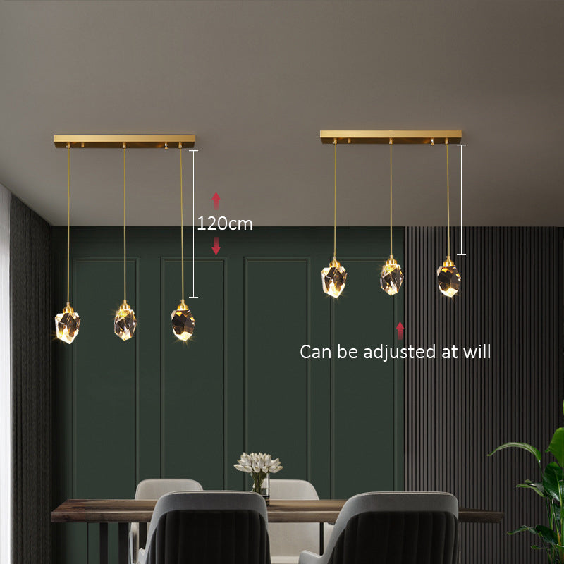 Restaurant Full Copper Crystal Chandelier