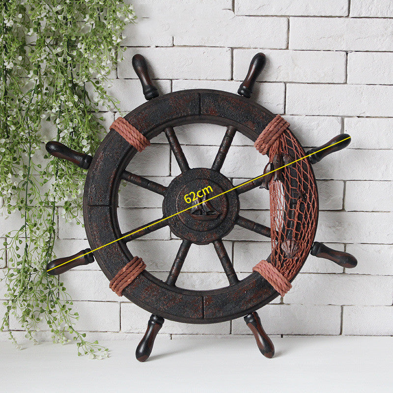 Mediterranean Vintage Handmade Wooden Pendant Anchor GND Products