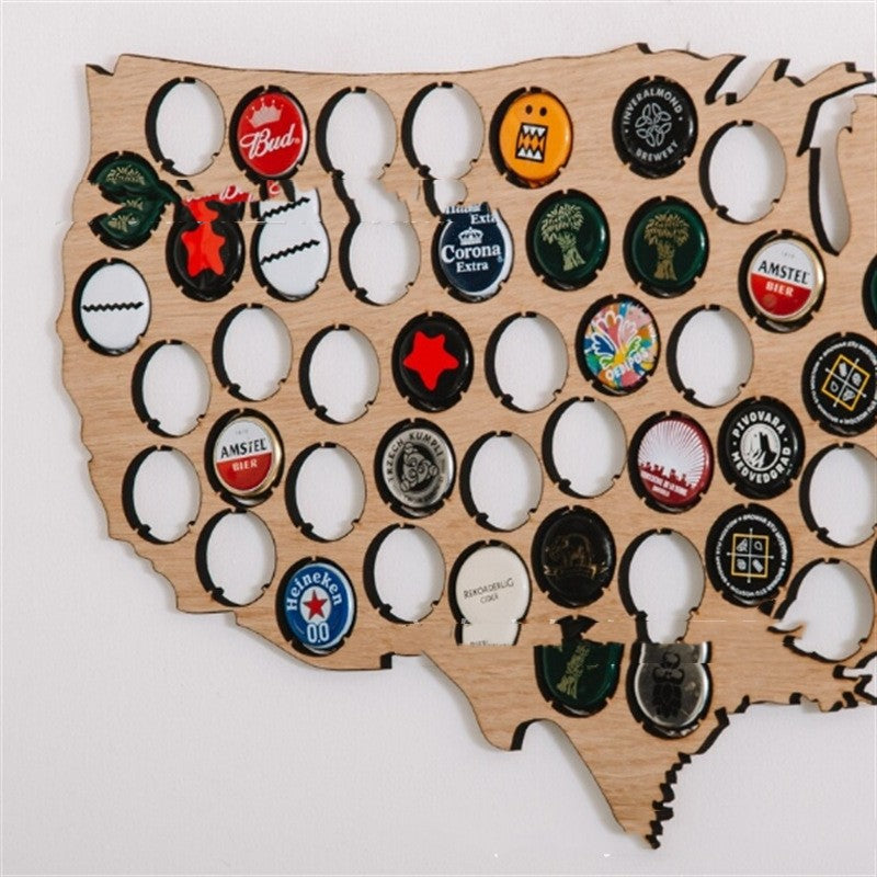 Beer Map Globe Cap Collections Travel Map Beer Cap Display Gift For Beer Aficionado Gift For Him Brewery Lovers Gift Saor Style