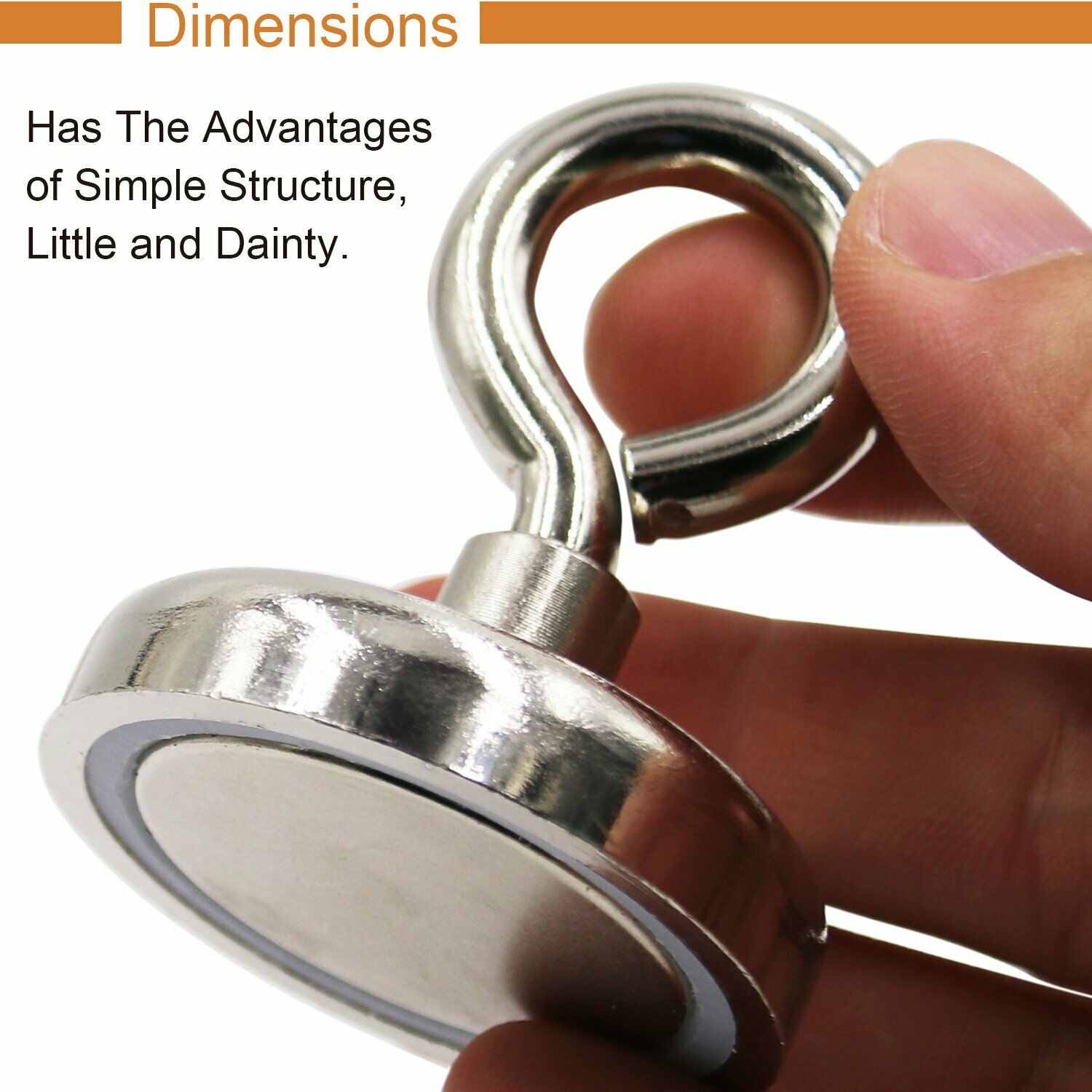 Fishing Magnet with Lifting Ring Magnetic Retrieving Lake Treasure Hunt Collects GND Products