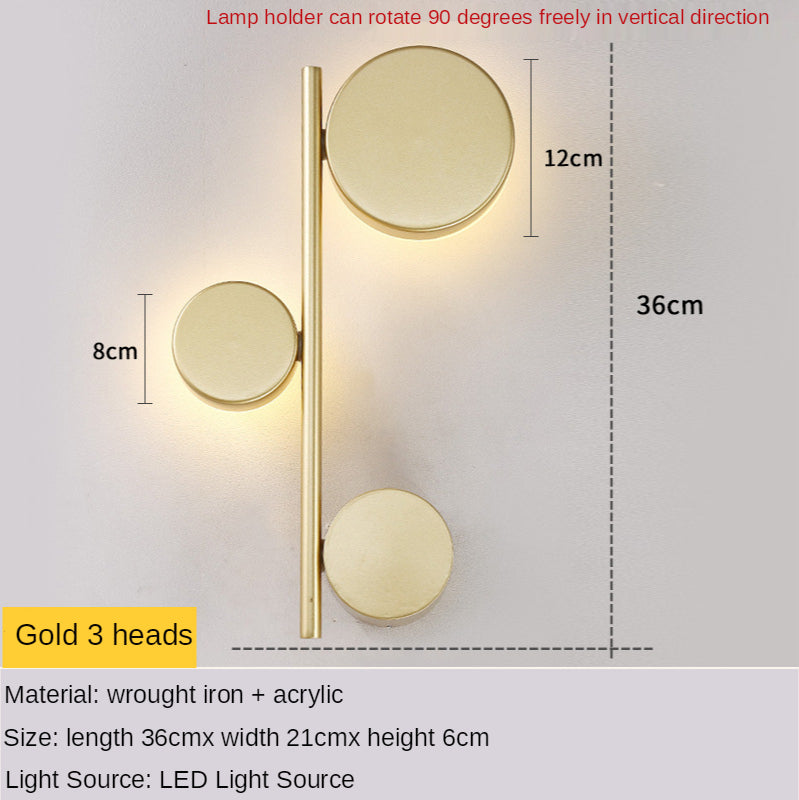 Nordic Modern Long Wall Lamp Creative Personality Art Light Luxury GND Products